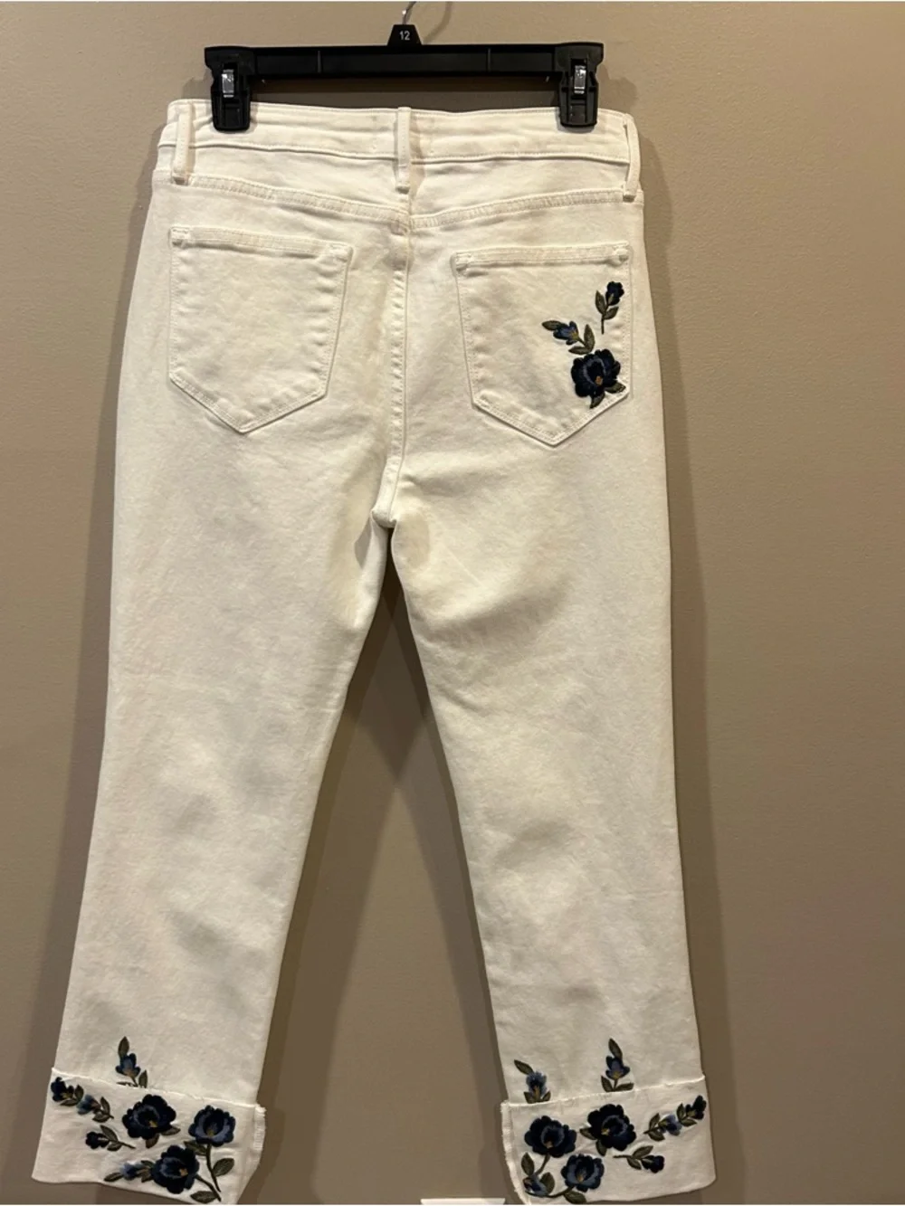 Driftwood Colette X Blue Bouquet High Rise Cropped Jeans